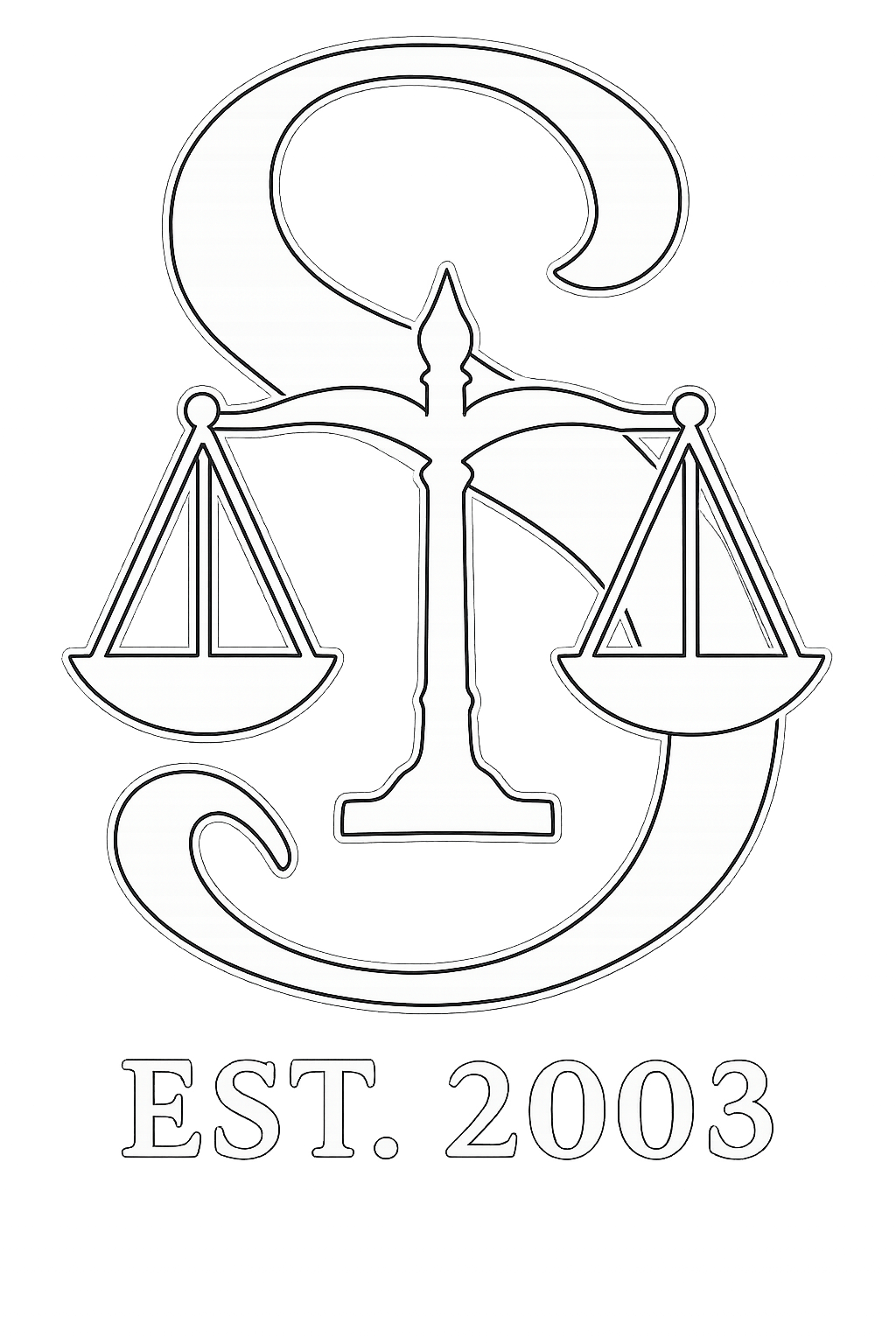 Sandhu Law Logo Black & White